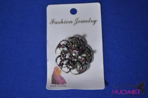 FJ0072fashion beautiful flower brooch with diamond