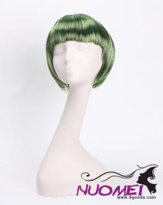 Sk5008 cacrnival fashion short green wig