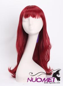 SK5011 carnival fashion long red wig