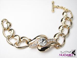 FJ0086Fashion golden and diamond bracelet