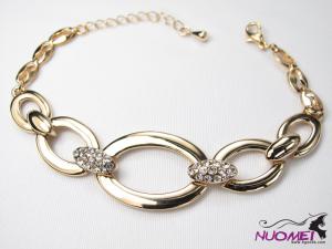 FJ0087Fashion golden and diamond bracelet